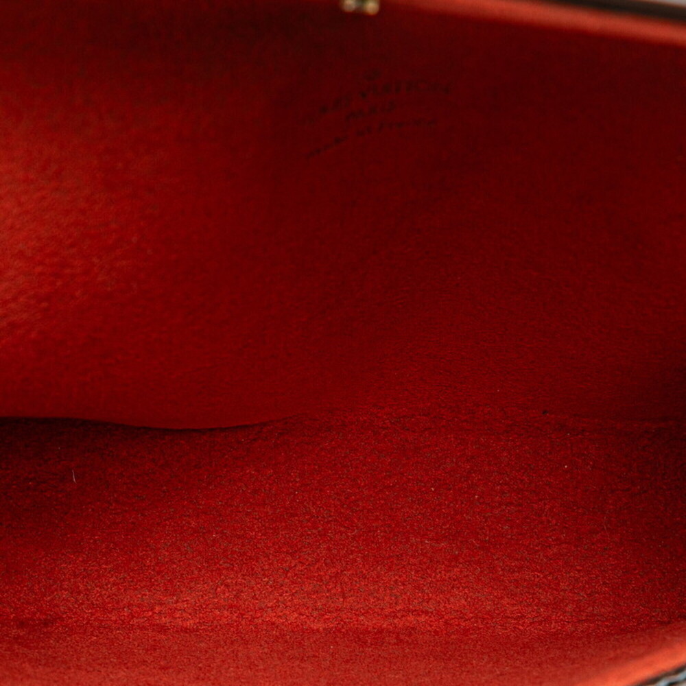 LOUIS VUITTON Brown Damier Leather Pochette Pouch - Picture 6 of 8